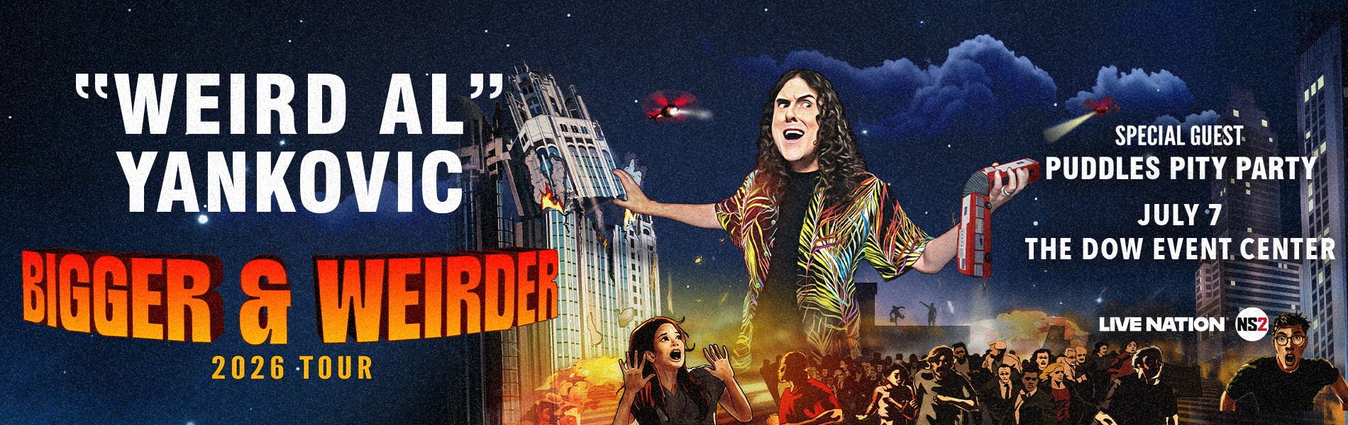 "WEIRD AL" YANKOVIC BIGGER AND WEIRDER 2026 Tour, July 7, Dow Event Center